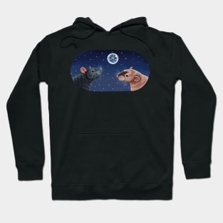 Rats Under the Moon Hoodie